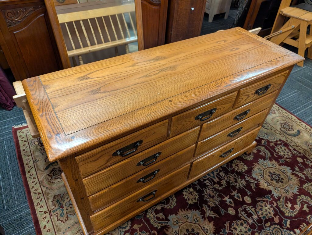 Vintage Oak Dresser By Link Taylor