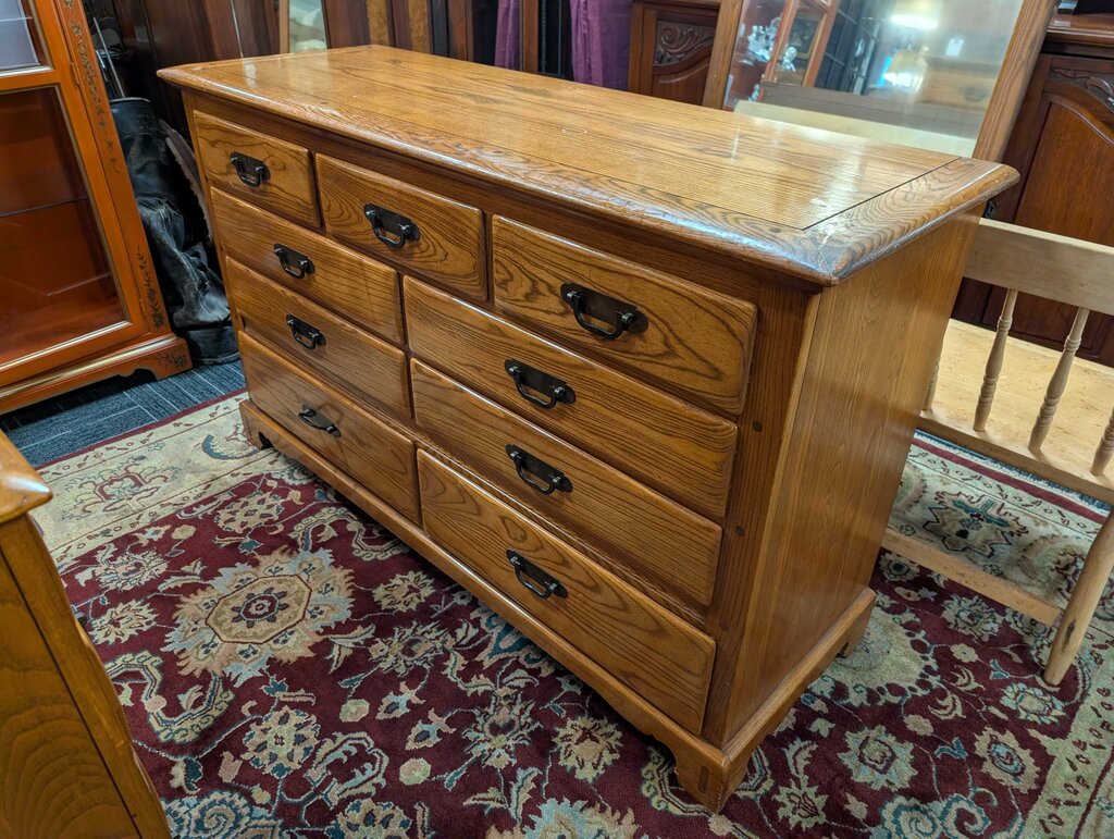 Vintage Oak Dresser By Link Taylor