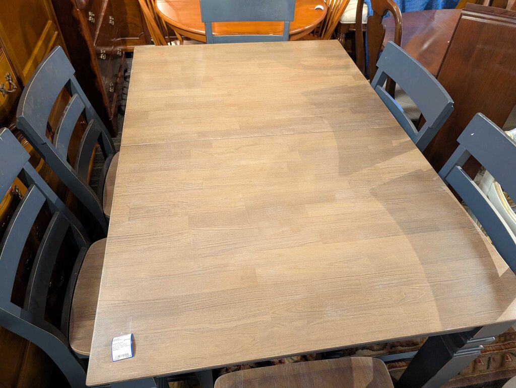 Java Dining Table w/ Butterfly Leaf & Six Chairs by John Thomas Furniture
