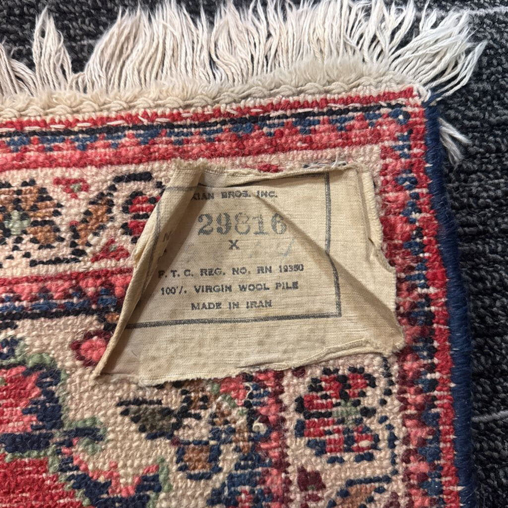Persian Handwoven Wool Throw Carpet