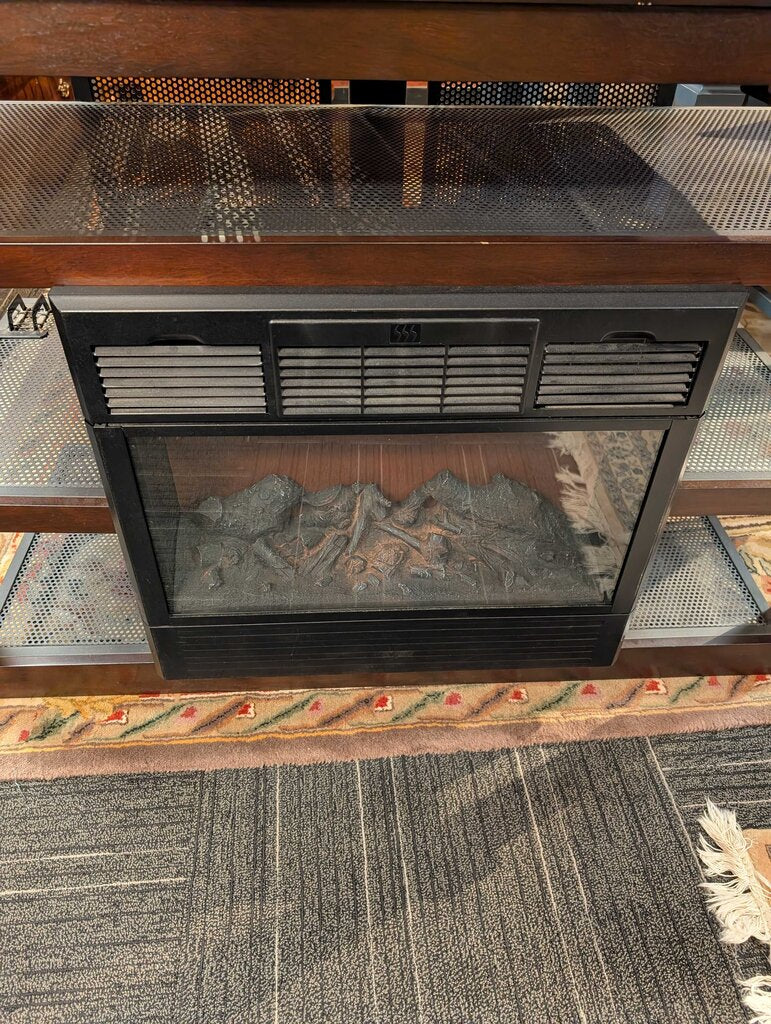 Modern Media Stand With Electric Fireplace