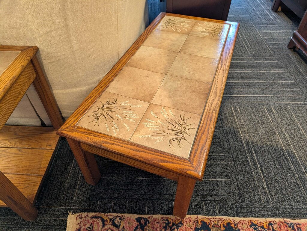Vintage Tile Top Coffee Table