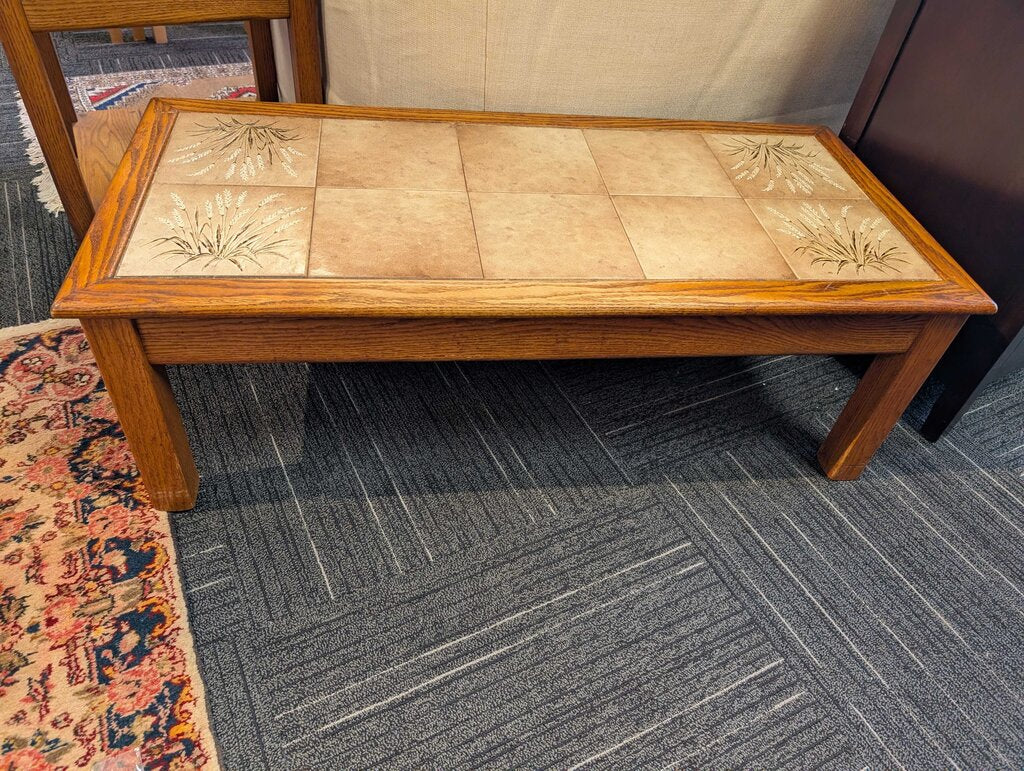 Vintage Tile Top Coffee Table