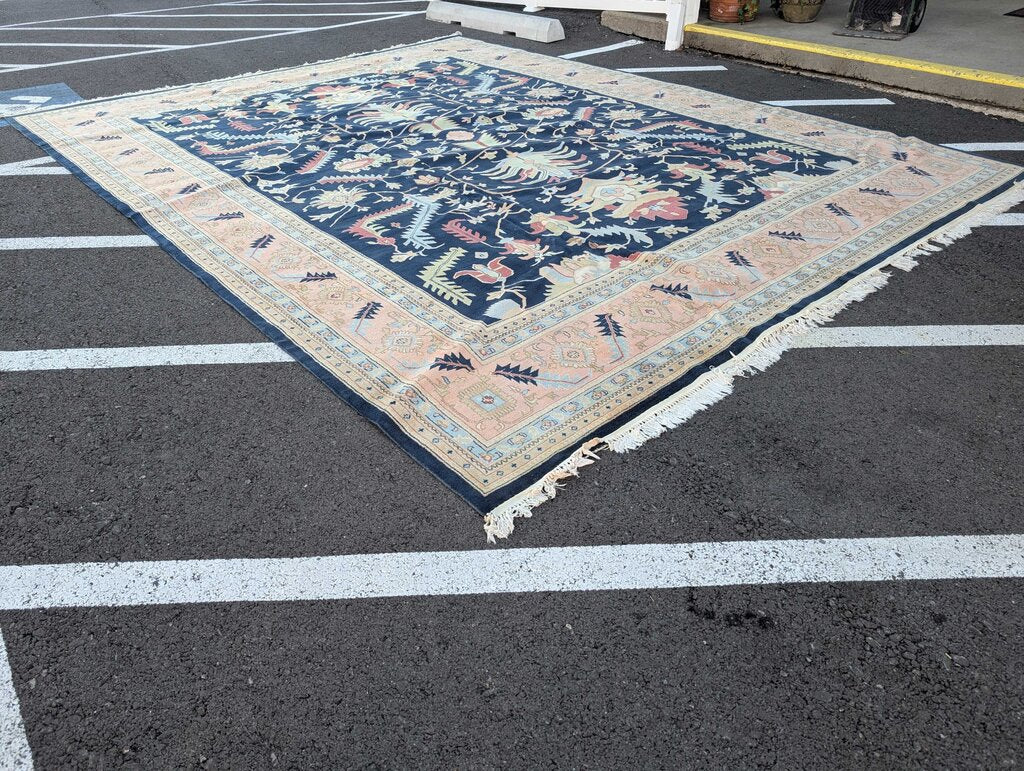 Vintage Hand Woven Wool Heriz Area Rug 11'10'' x 15'8''