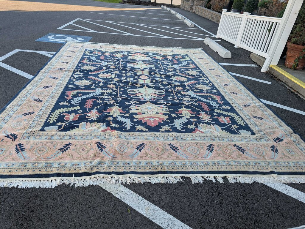 Vintage Hand Woven Wool Heriz Area Rug 11'10'' x 15'8''