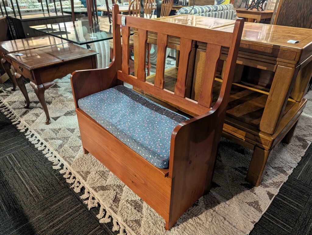 Pine Storage Bench