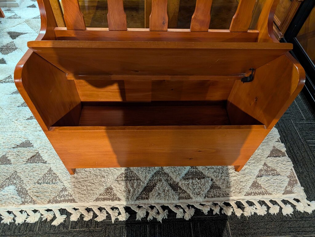 Pine Storage Bench