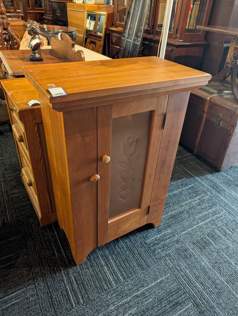 Solid Cherry 1" Top, Craftsman Bench One Drawer Stand