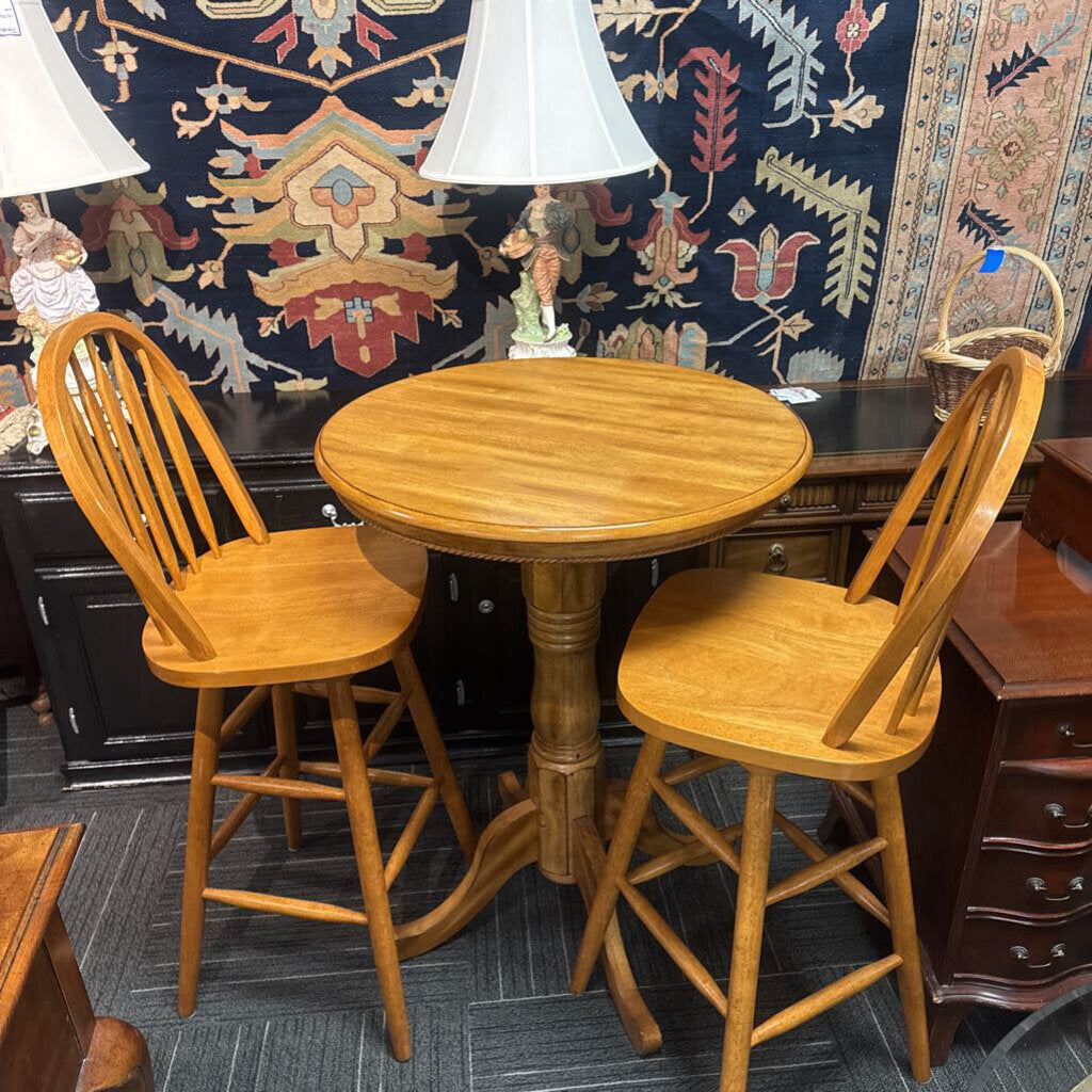 Modern Pub Table & Two Stools
