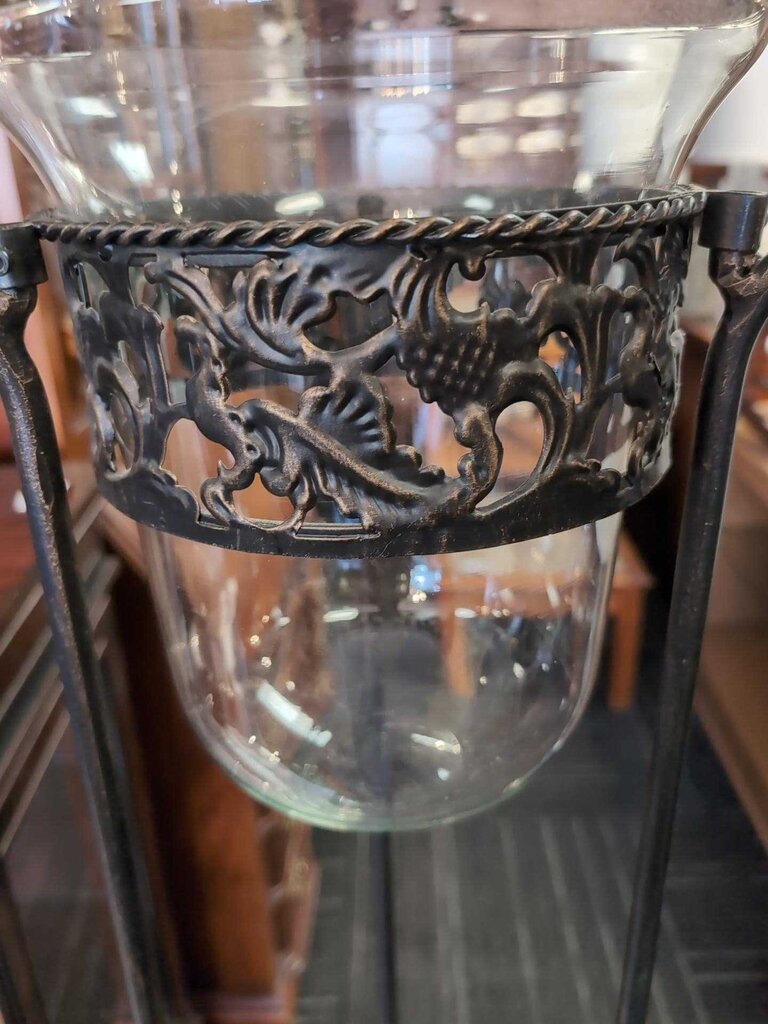 Ornate Wrought Iron Jardiniere