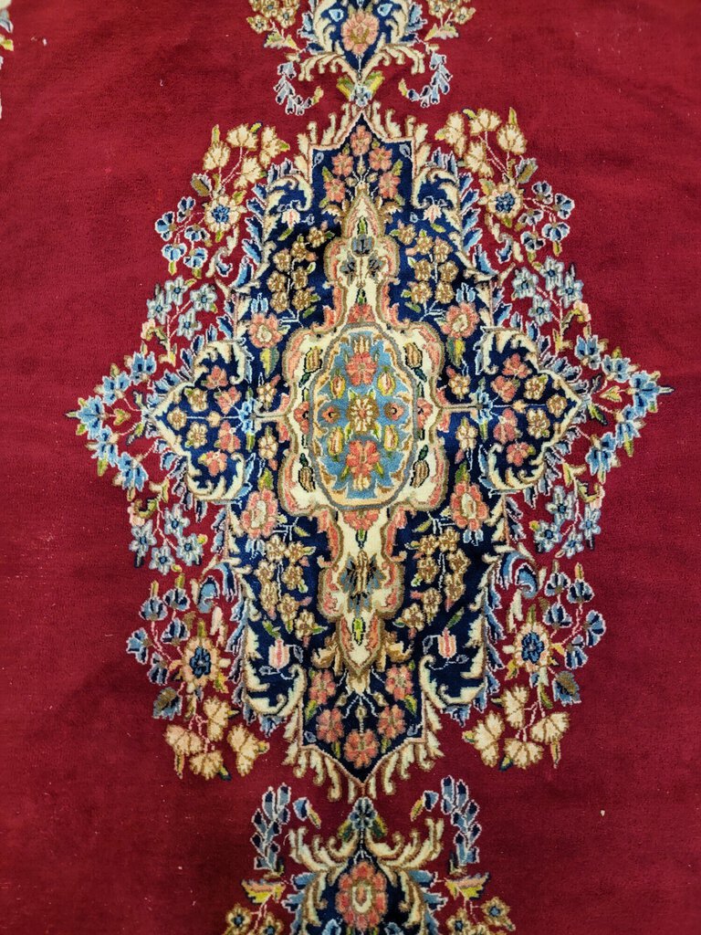 Large Red Hand Woven Wool Persian Carpet