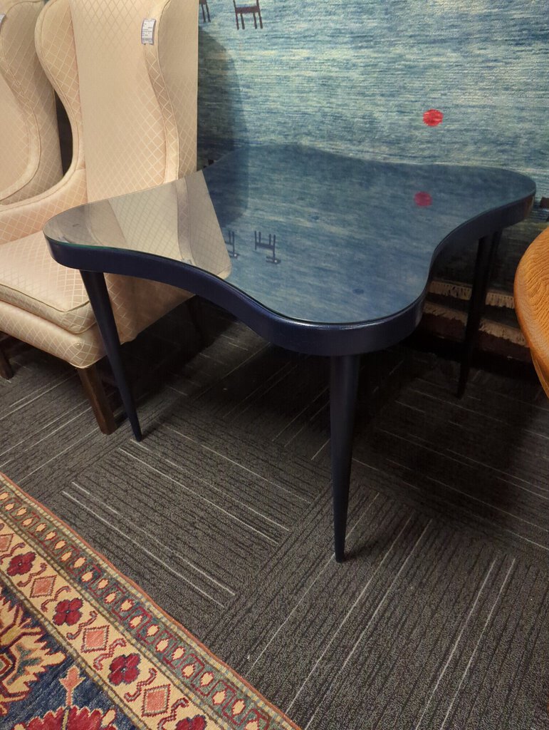 Unique blue painted table