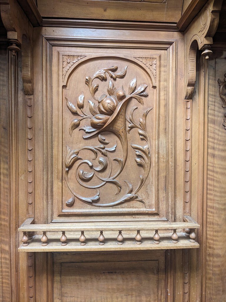 French Renaissance Revival Carved Sideboard