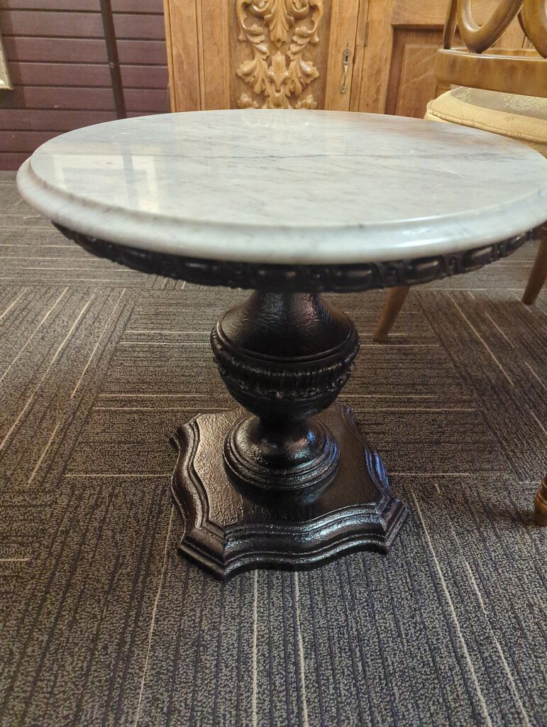 Vintage marble top side table