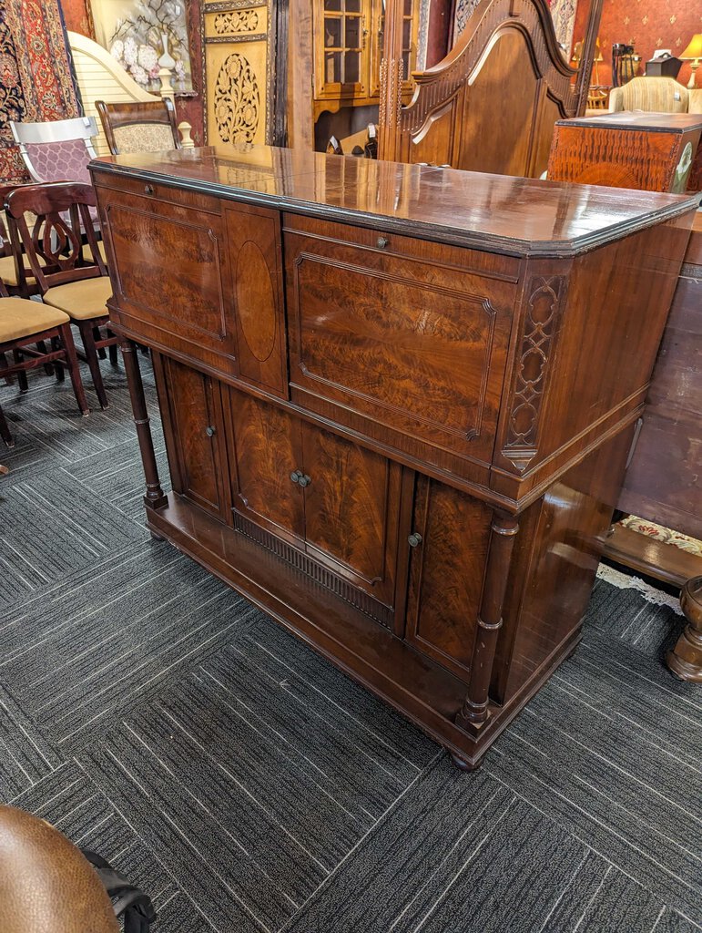 Vintage Mahogany Stereo Cabinet