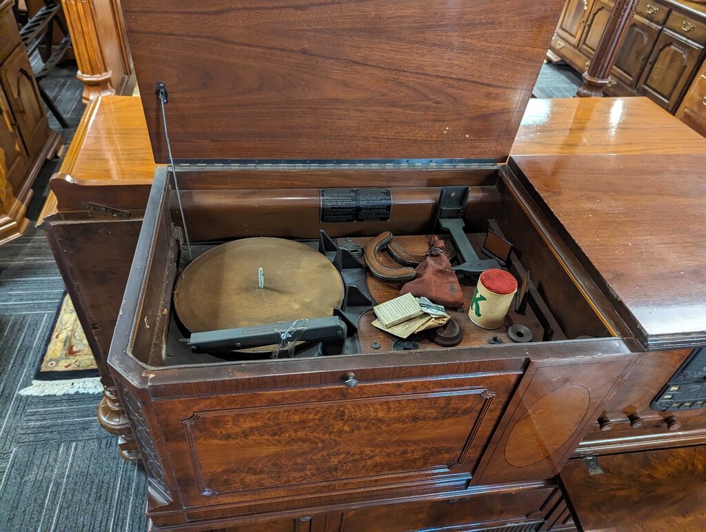 Vintage Mahogany Stereo Cabinet